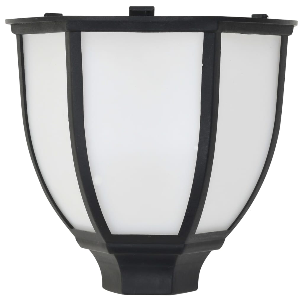 soldrevne udendørslamper LED 6 stk. sort