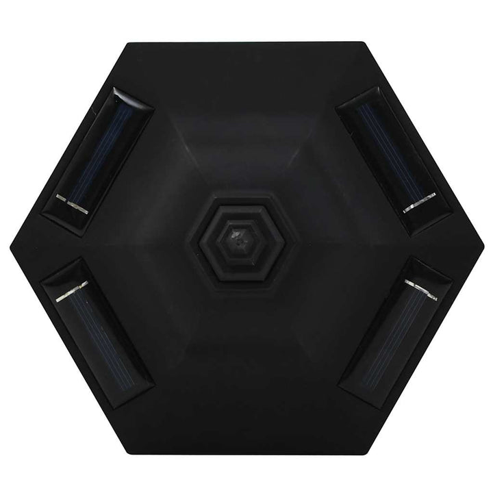 soldrevne udendørslamper LED 6 stk. sort