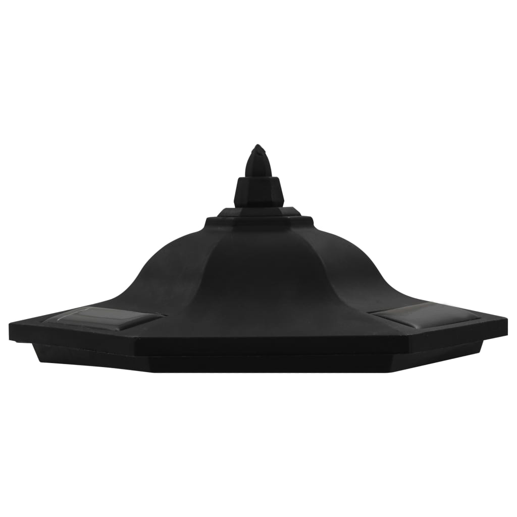 soldrevne udendørslamper LED 6 stk. sort