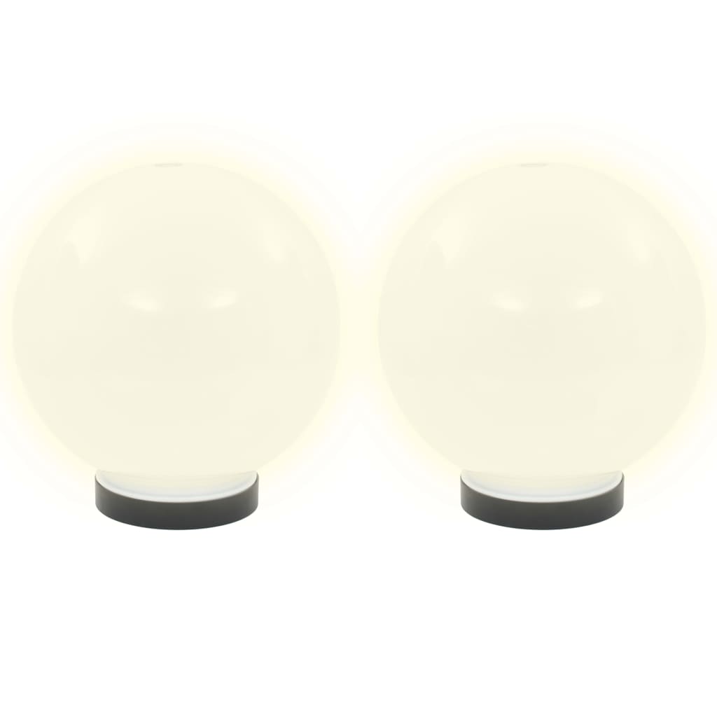LED-kuglelamper 4 stk. kugleformet 20 cm PMMA