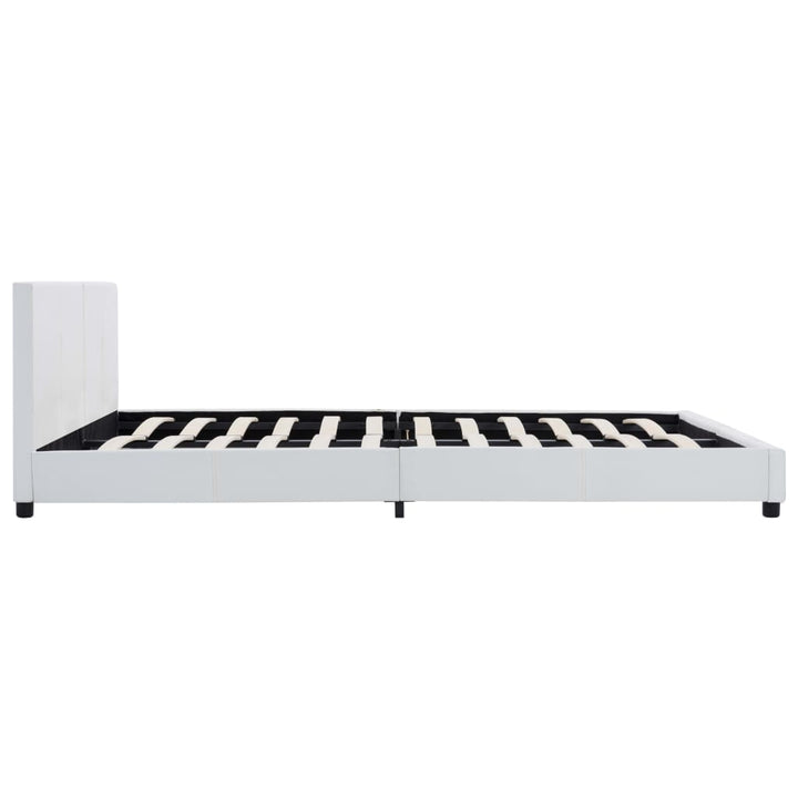 sengestel 180x200 cm kunstlæder hvid