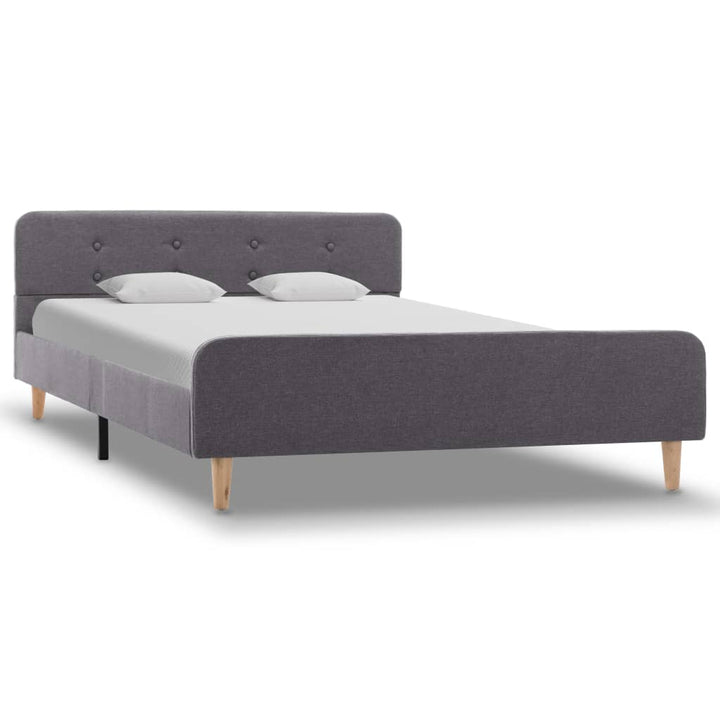 sengestel 120 x 200 cm stof lysegrå