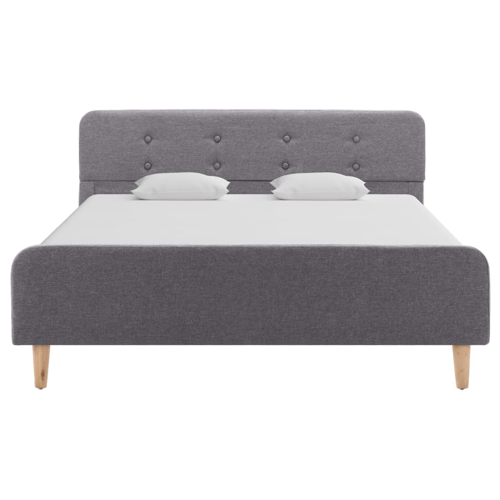 sengestel 120 x 200 cm stof lysegrå