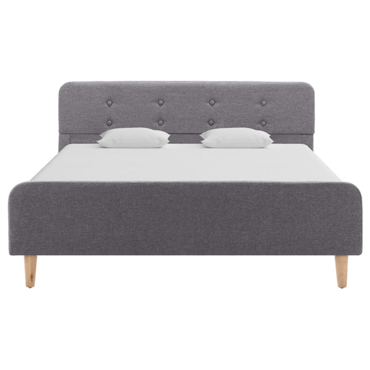 sengestel 120 x 200 cm stof lysegrå