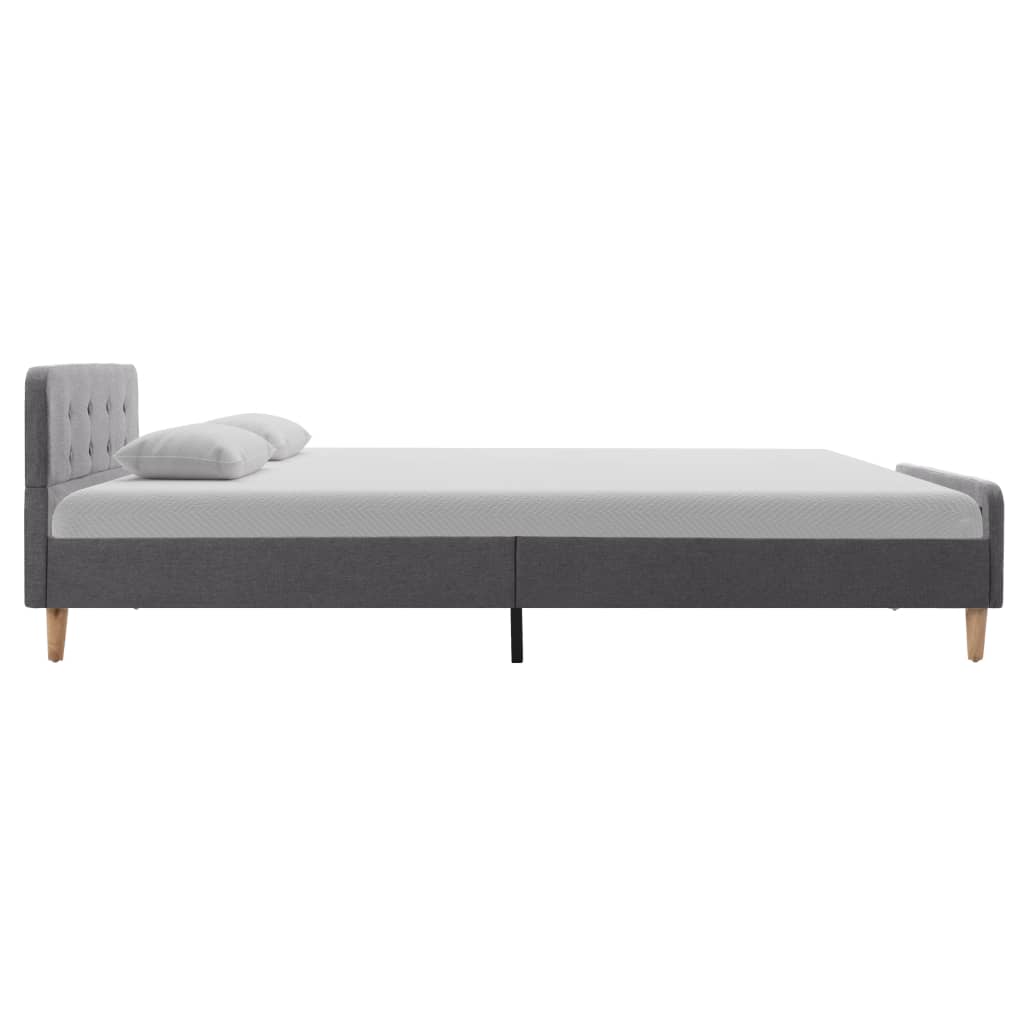 sengestel 120 x 200 cm stof lysegrå