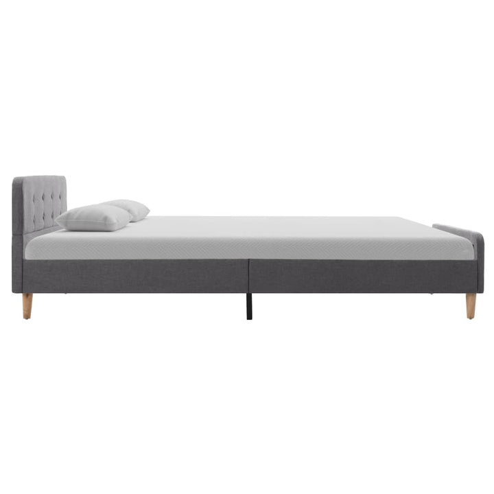 sengestel 120 x 200 cm stof lysegrå