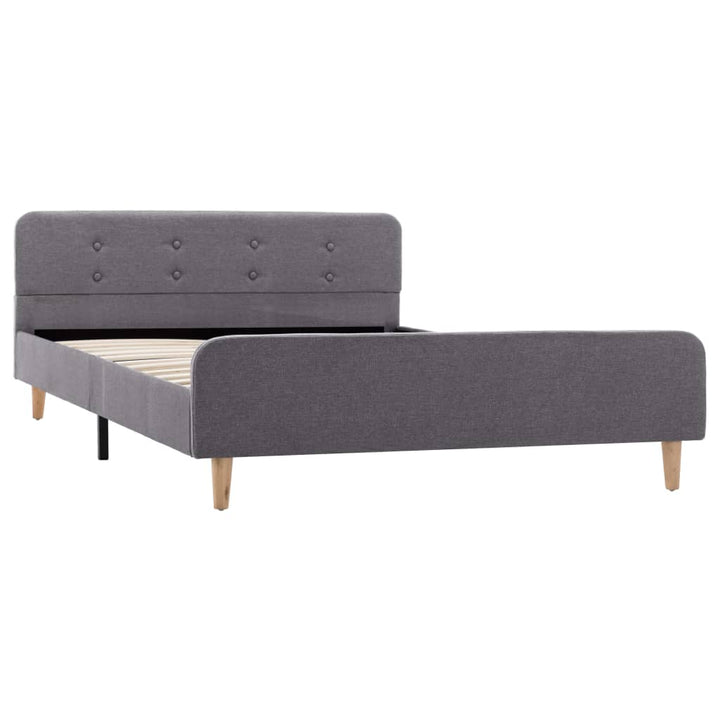 sengestel 120 x 200 cm stof lysegrå