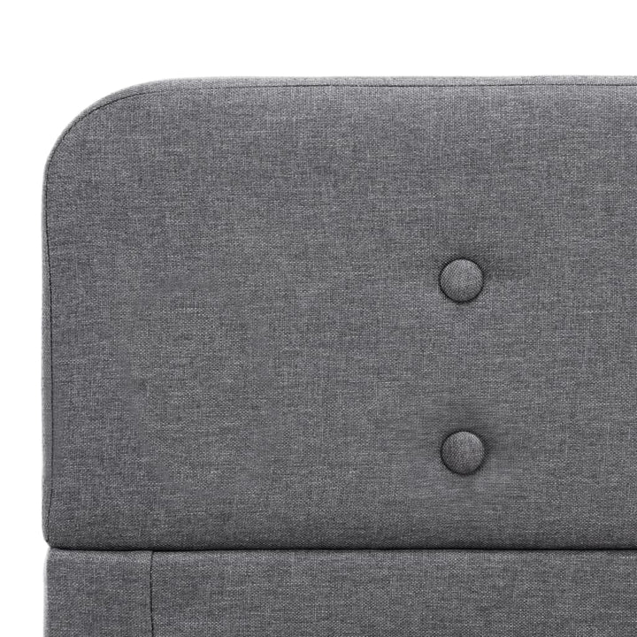 sengestel 120 x 200 cm stof lysegrå