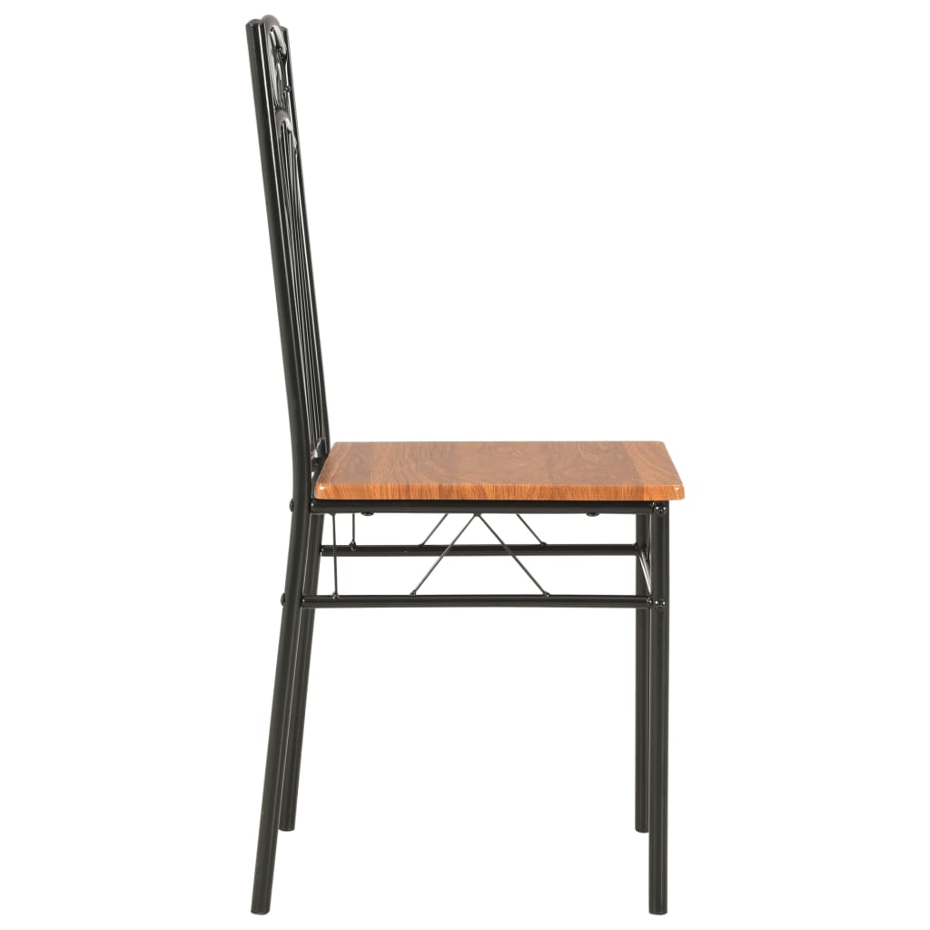 spisebordsstole 2 stk. MDF brun