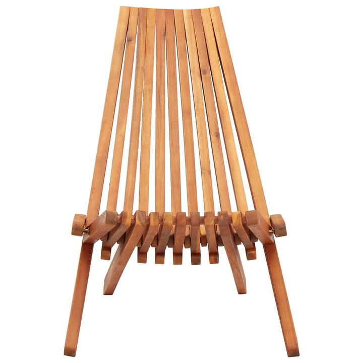 foldbar loungestol massivt akacietræ