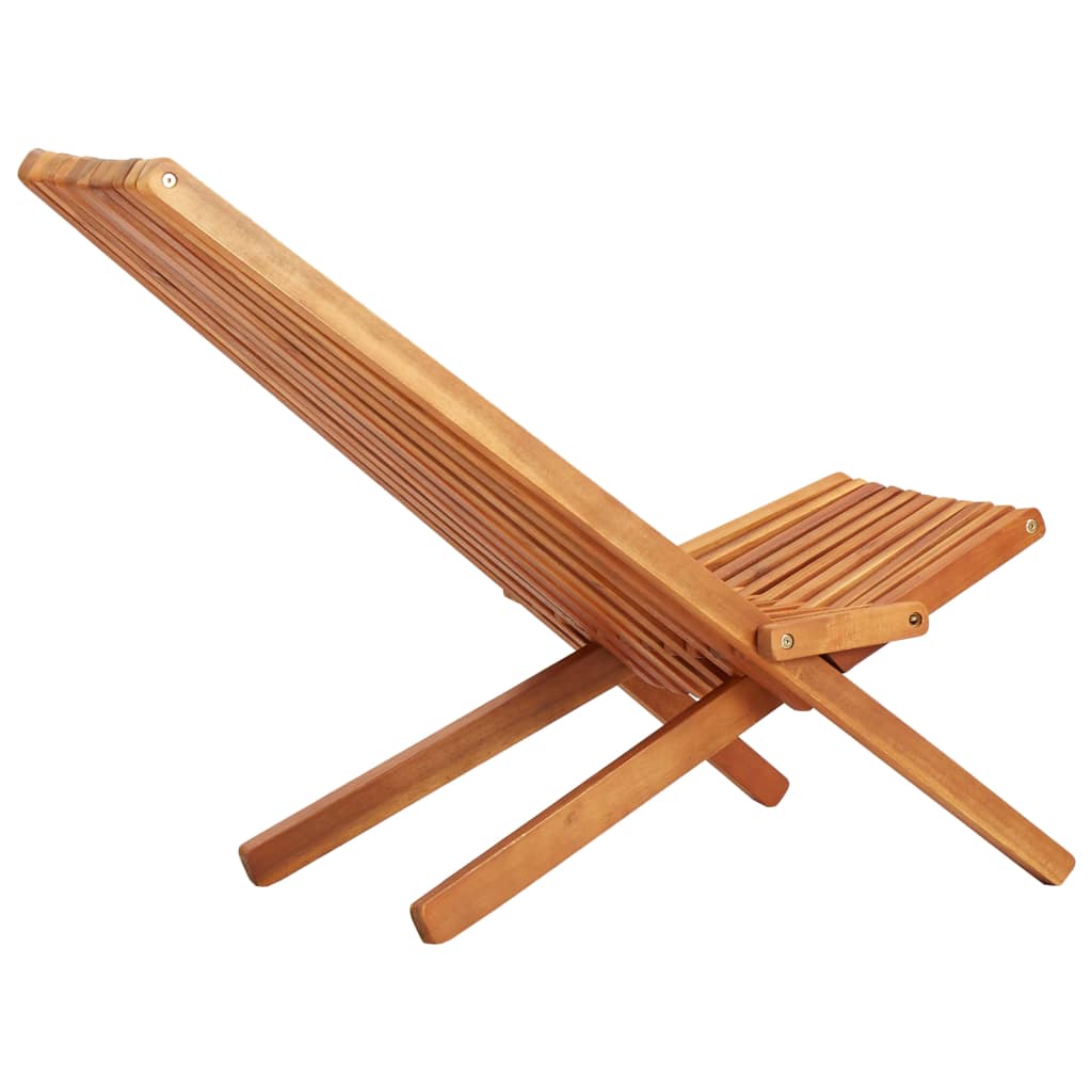 foldbar loungestol massivt akacietræ