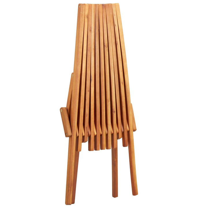 foldbar loungestol massivt akacietræ