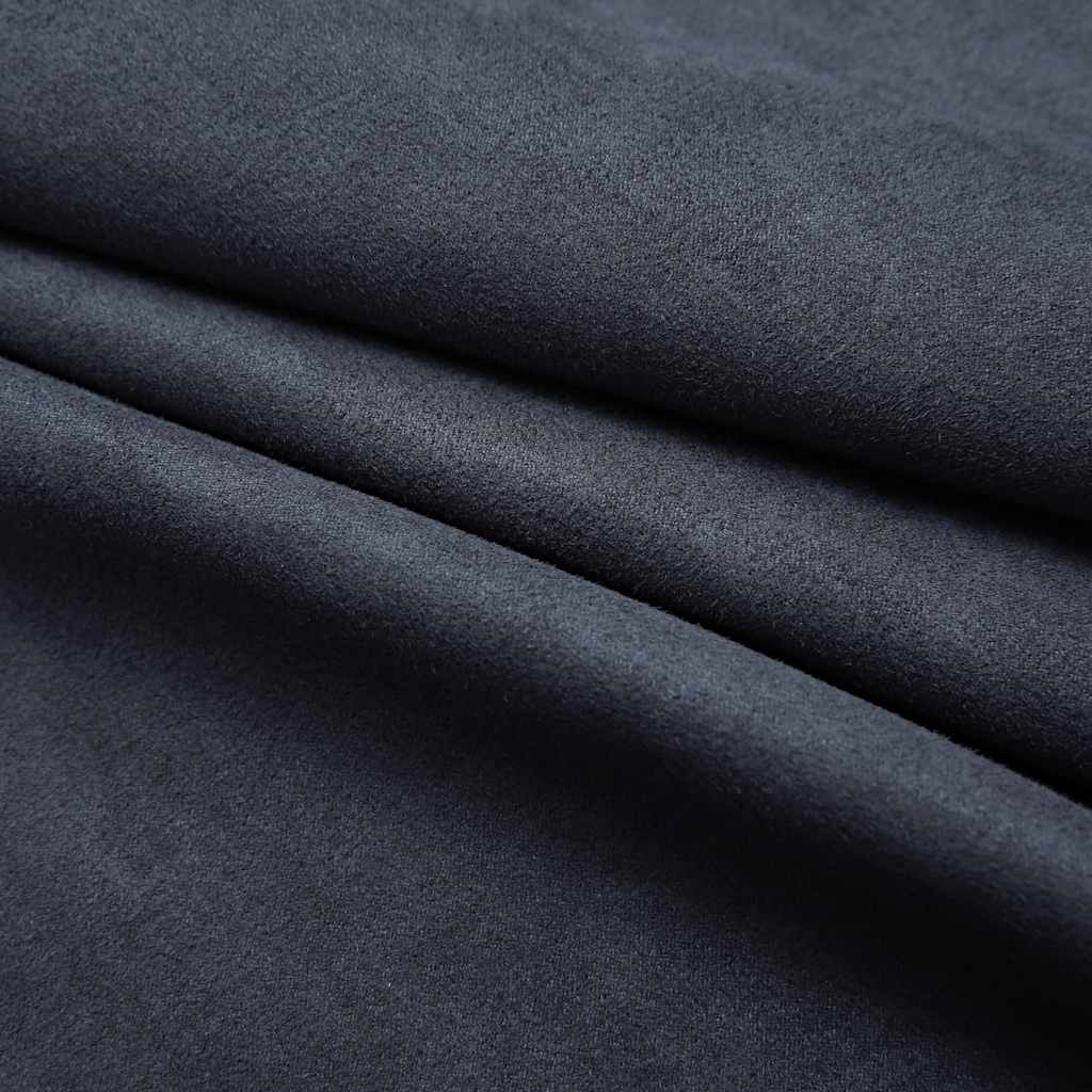 mørklægningsgardiner 2 stk. metalringe 140 x 225 cm antracitgrå