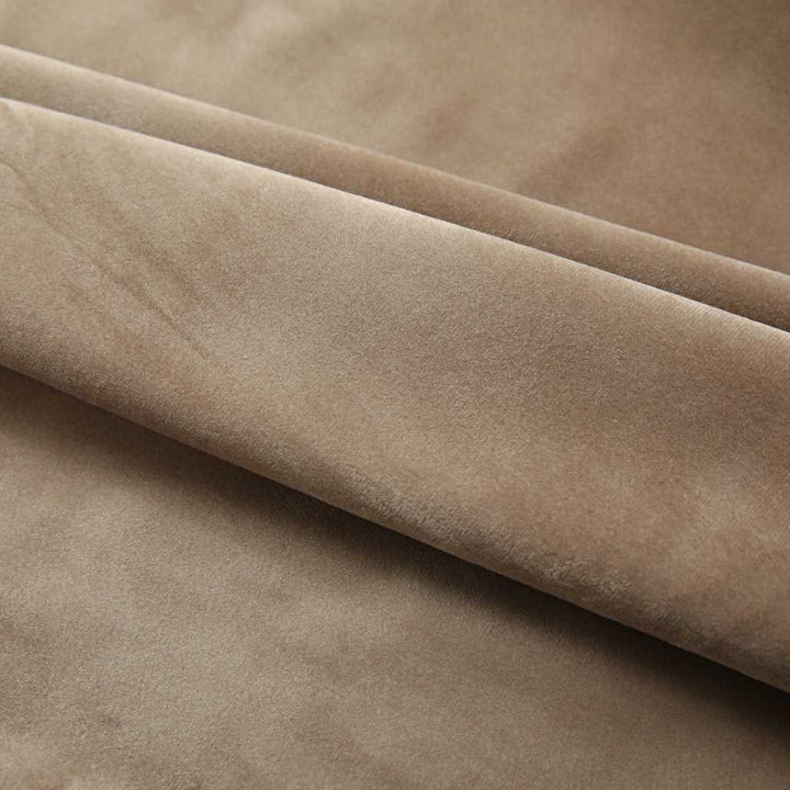 mørklægningsgardin med kroge 290 x 245 cm fløjl beige