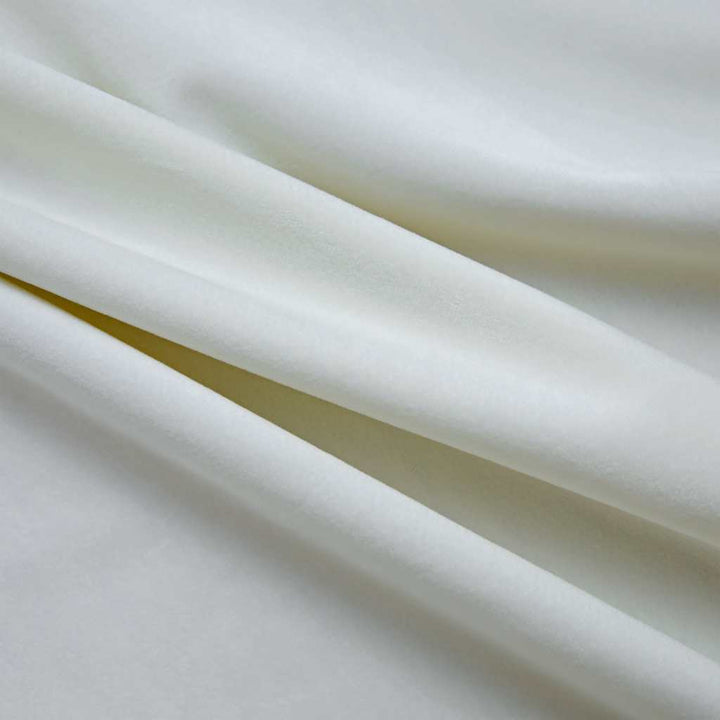 mørklægningsgardiner 2 stk. med ringe 140 x 175 cm fløjl creme