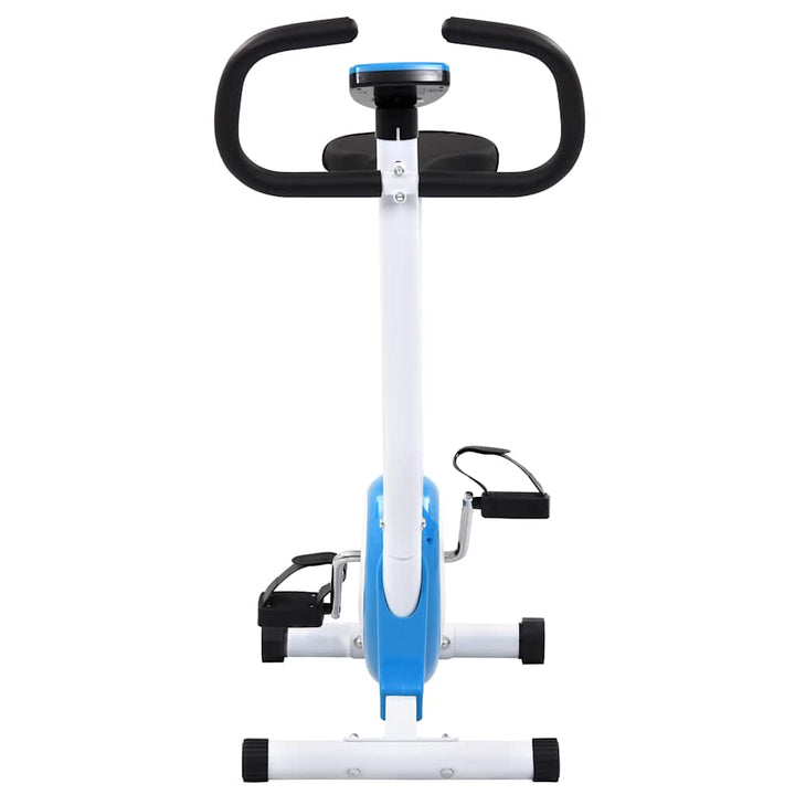 motionscykel med bæltemodstand blå