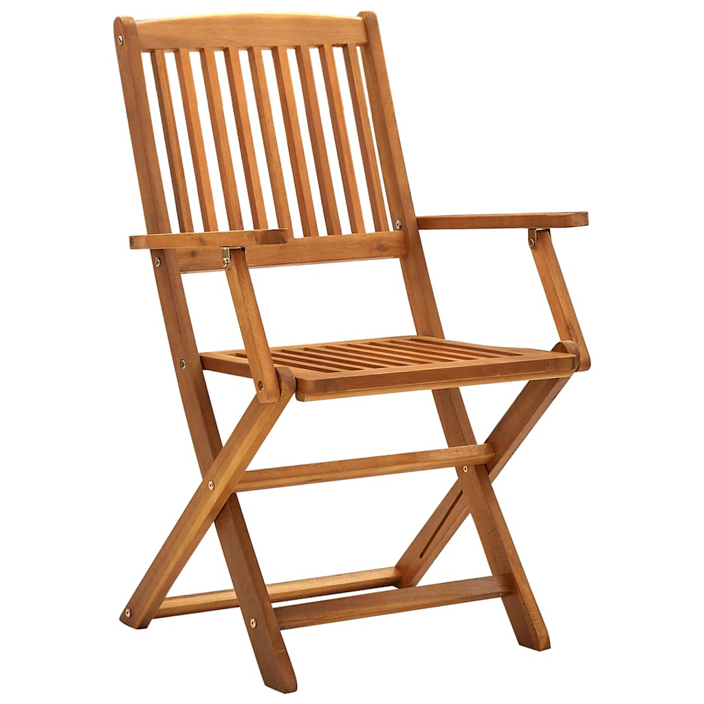 foldbare havestole 4 stk. massivt akacietræ