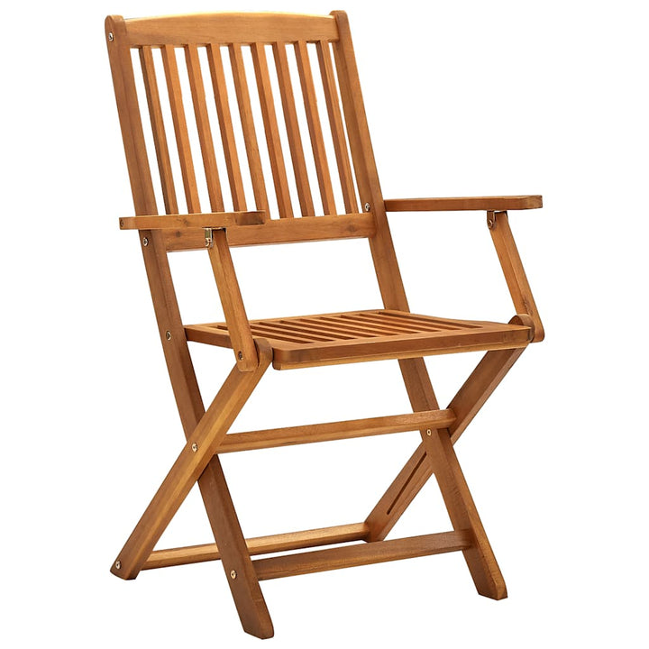 foldbare havestole 4 stk. massivt akacietræ