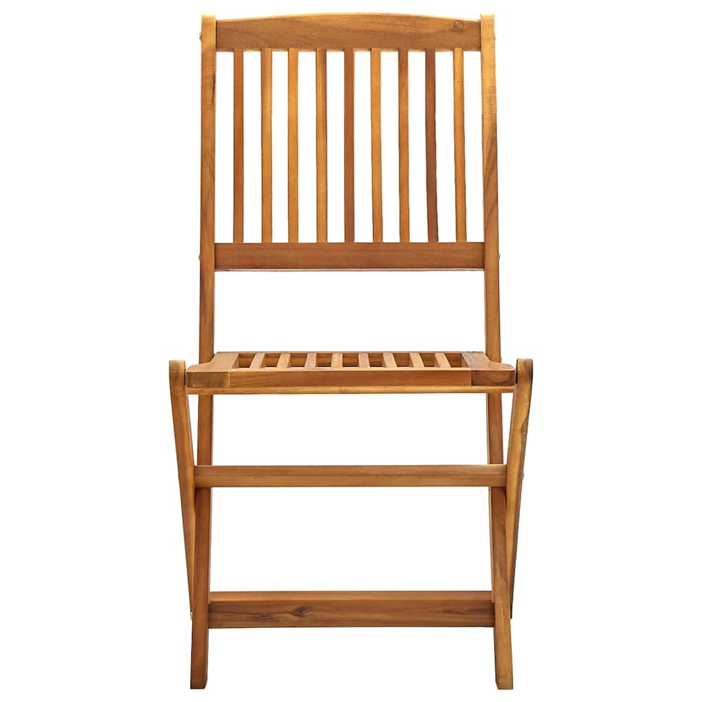 foldbare havestole 4 stk. massivt akacietræ