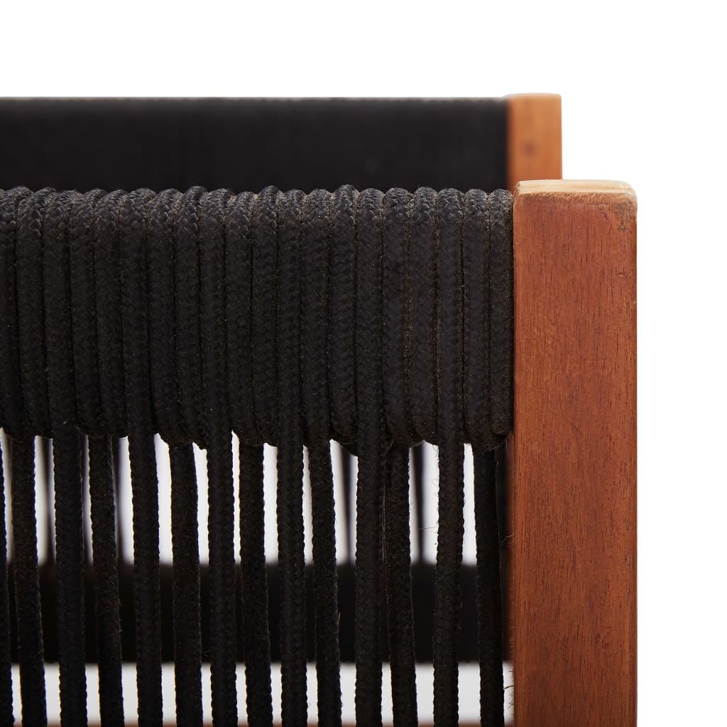 2-personers havesofa massivt akacietræ