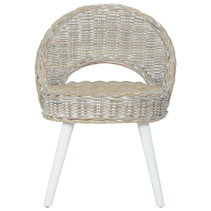 lænestol kubu-rattan hvid