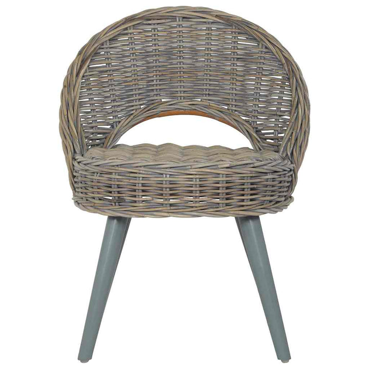 lænestol kubu-rattan grå