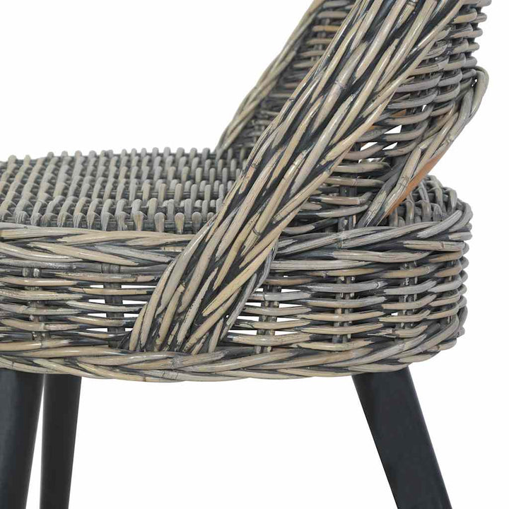 lænestol kubu-rattan sort