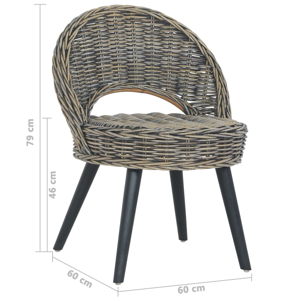 lænestol kubu-rattan sort