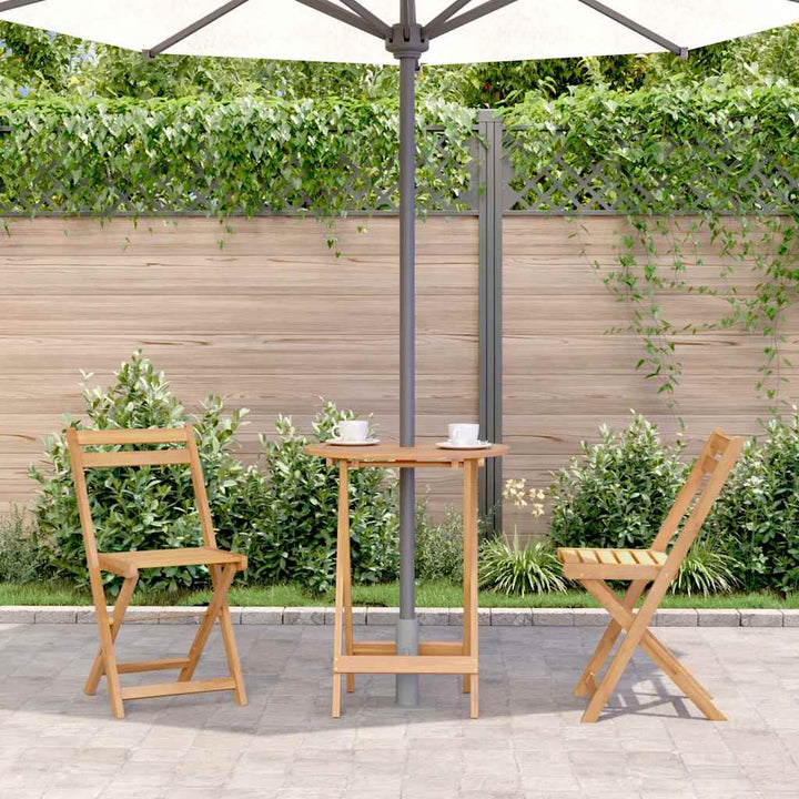 foldbart havebord 60 x 75 cm massivt akacietræ
