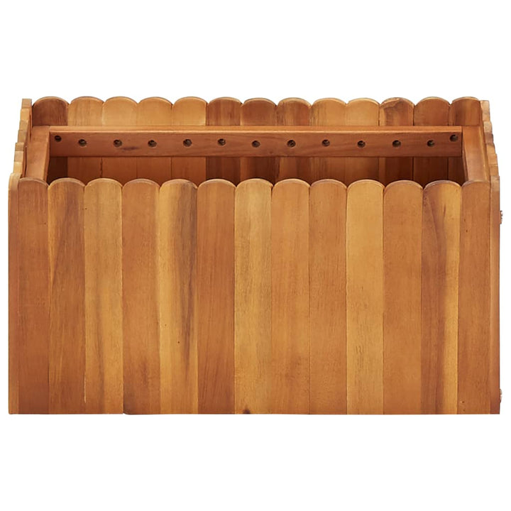 hævet plantekasse 50x30x25 cm massivt akacietræ