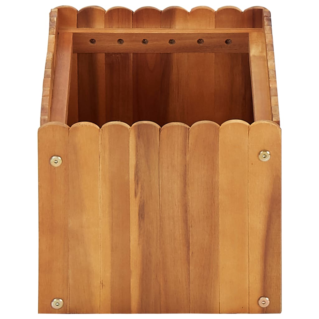 hævet plantekasse 50x30x25 cm massivt akacietræ
