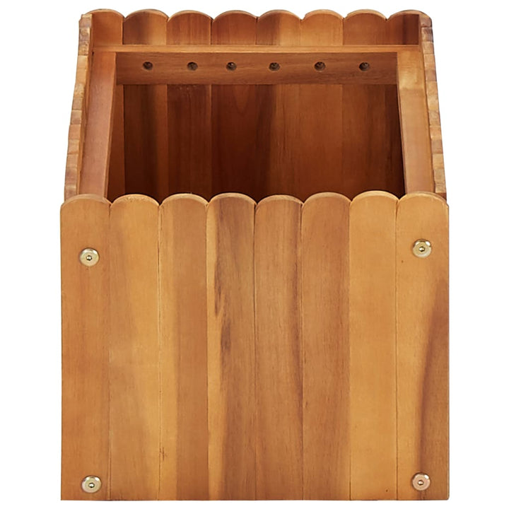 hævet plantekasse 50x30x25 cm massivt akacietræ