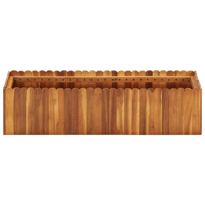 hævet plantekasse 100x30x25 cm massivt akacietræ