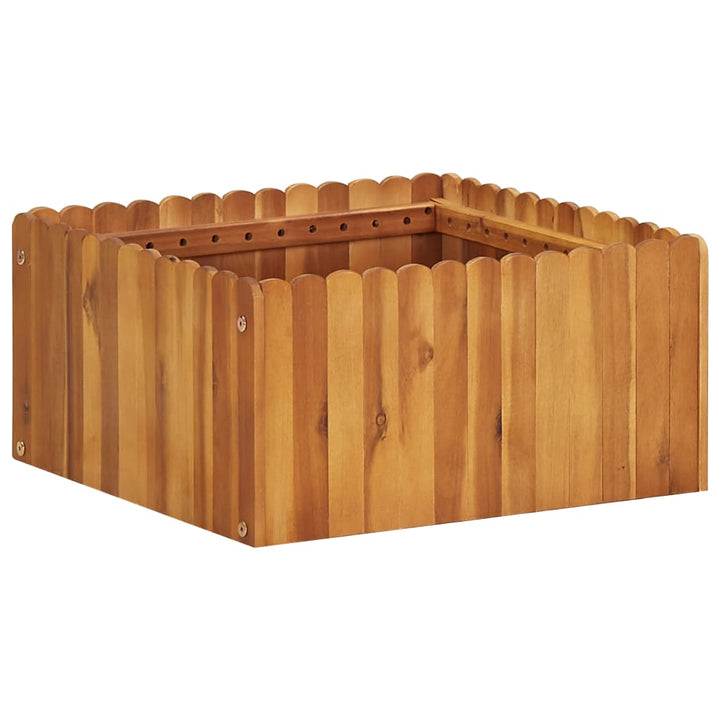 hævet plantekasse 50x50x25 cm massivt akacietræ