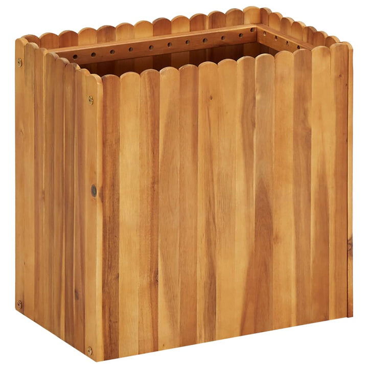 hævet plantekasse 50x30x50 cm massivt akacietræ