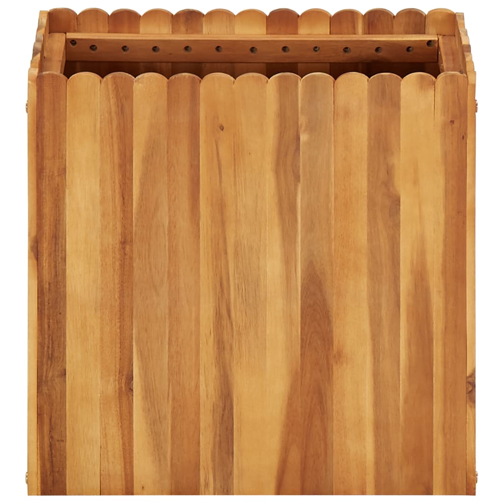 hævet plantekasse 50x30x50 cm massivt akacietræ