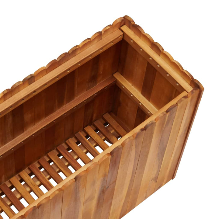 hævet plantekasse 100x30x50 cm massivt akacietræ