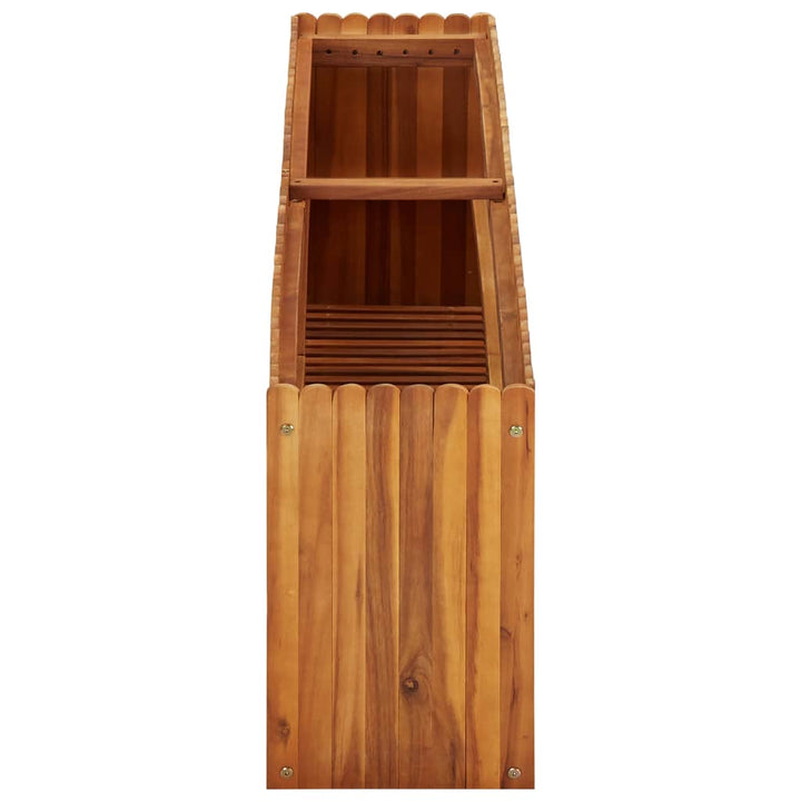 hævet plantekasse 150x30x50 cm massivt akacietræ