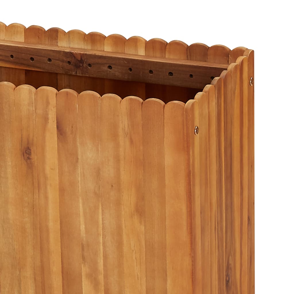 hævet plantekasse 150x30x50 cm massivt akacietræ