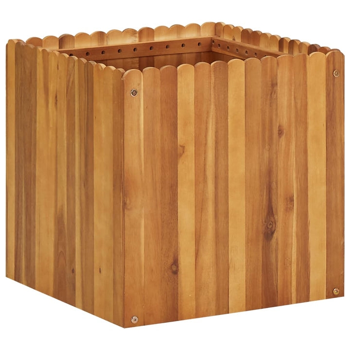 hævet plantekasse 50x50x50 cm massivt akacietræ