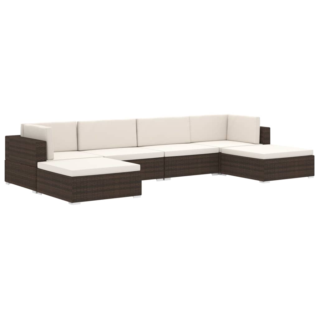 hjørnesæde til sofa 1 stk. med hynder polyrattan grå