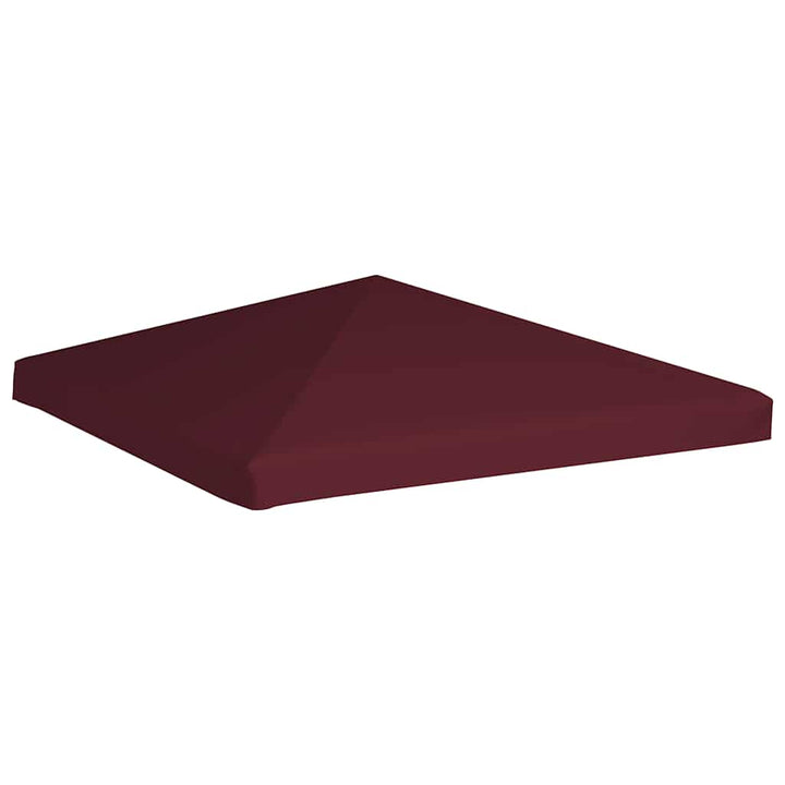 pavillontopdække 310 g/m² 3 x 3 m bordeauxfarvet