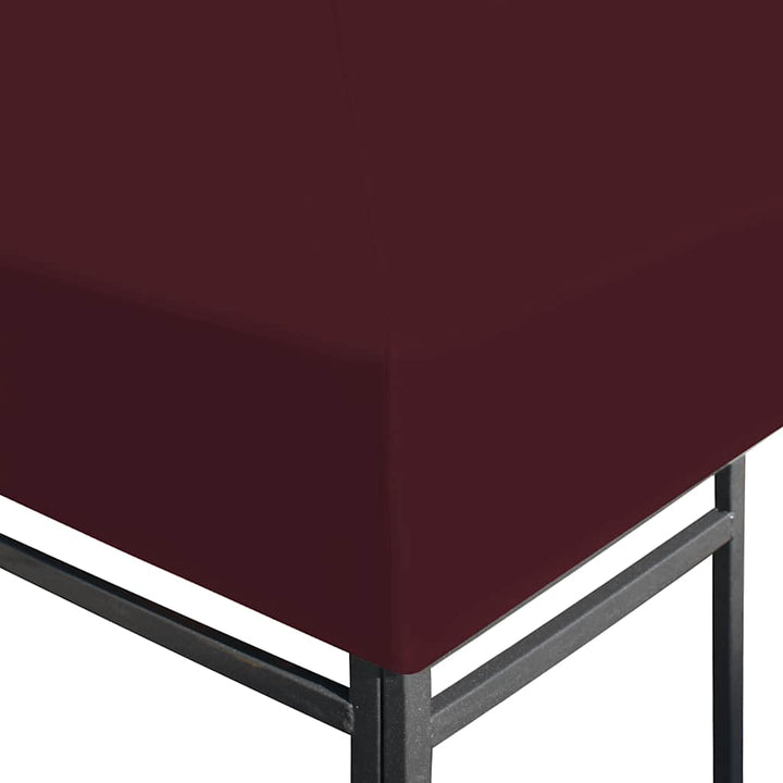 pavillontopdække 310 g/m² 3 x 4 m bordeauxfarvet