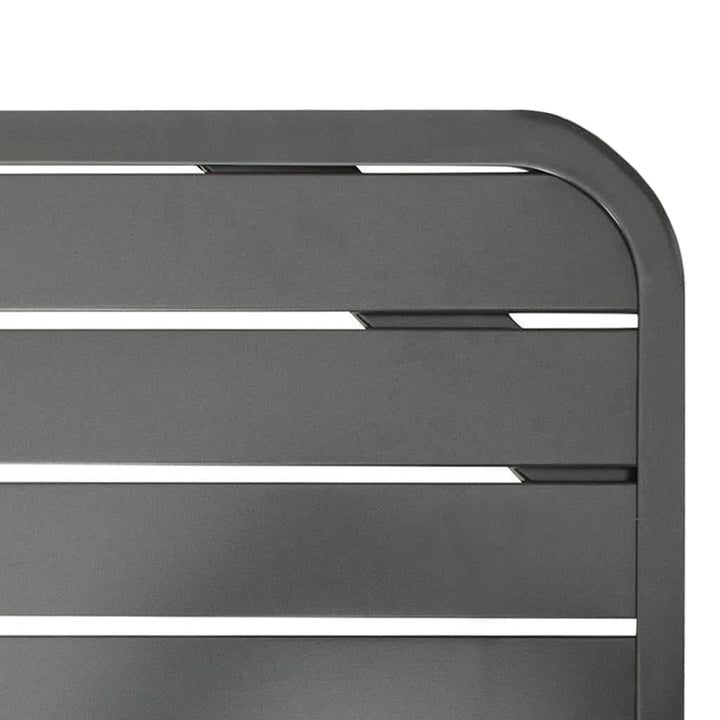 havebord 180 x 83 x 72 cm stål mørkegrå