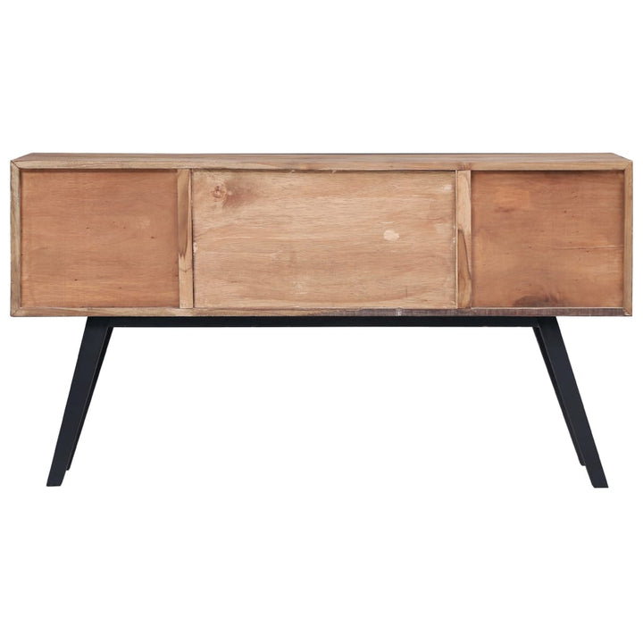 skænk 110x30x75 cm massivt teaktræ