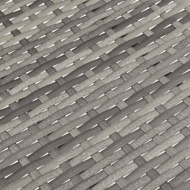 havestole 2 stk. stabelbar polyrattan grå