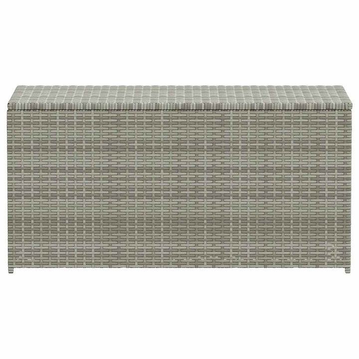 opbevaringskasse til haven 100x50x50 cm polyrattan grå