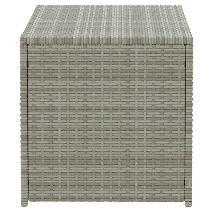 opbevaringskasse til haven 100x50x50 cm polyrattan grå