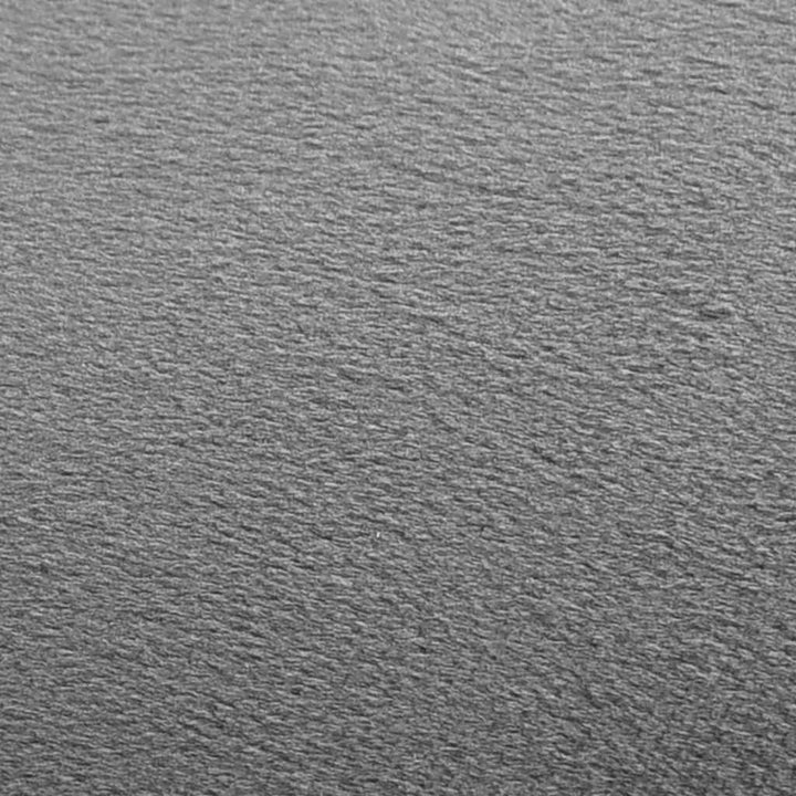 puf fløjl 28 x 36 cm mørkegrå og guldfarvet