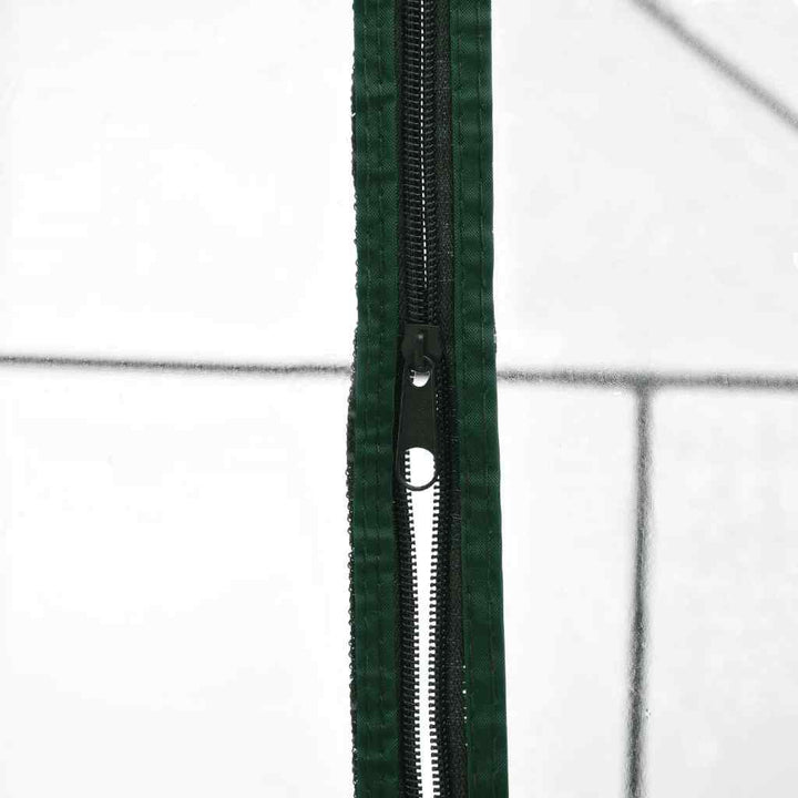 drivhus med 8 hylder 143 x 143 x 195 cm